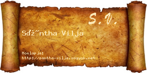 Sántha Vilja névjegykártya
